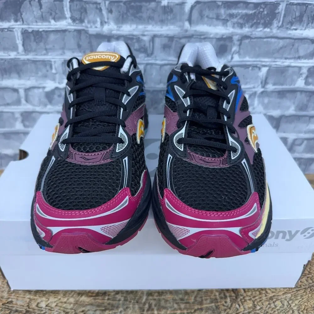 Saucony ProGrid Omni 9 Black Multicolor Running Shoes S70739-65 Mens Size 8 New